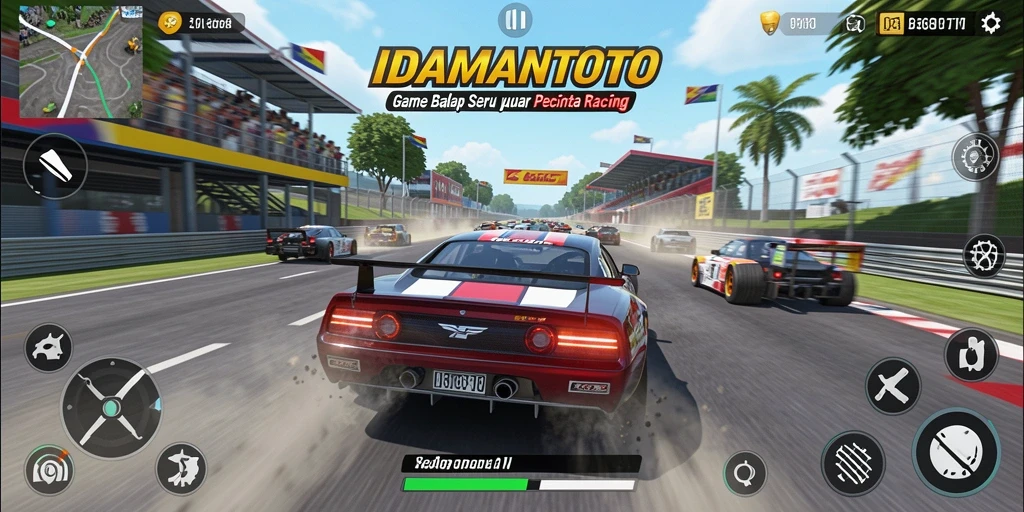 Gameplay seru dan mendebarkan dalam game balap IDAMANTOTO.