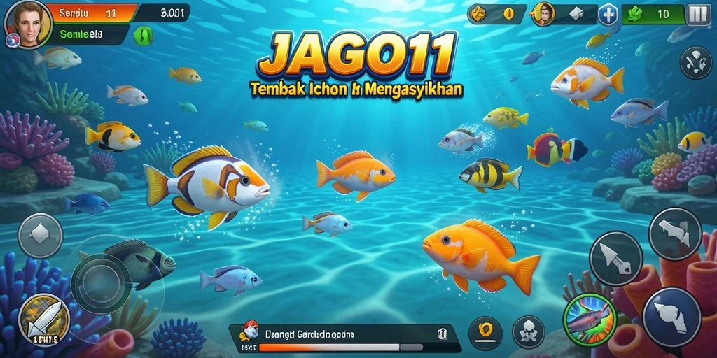 Tampilan gameplay Tembak Ikan yang penuh warna dan mengasyikkan.