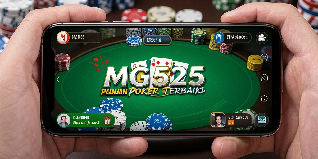 Tampilan gameplay Poker yang seru dan interaktif di MG525.