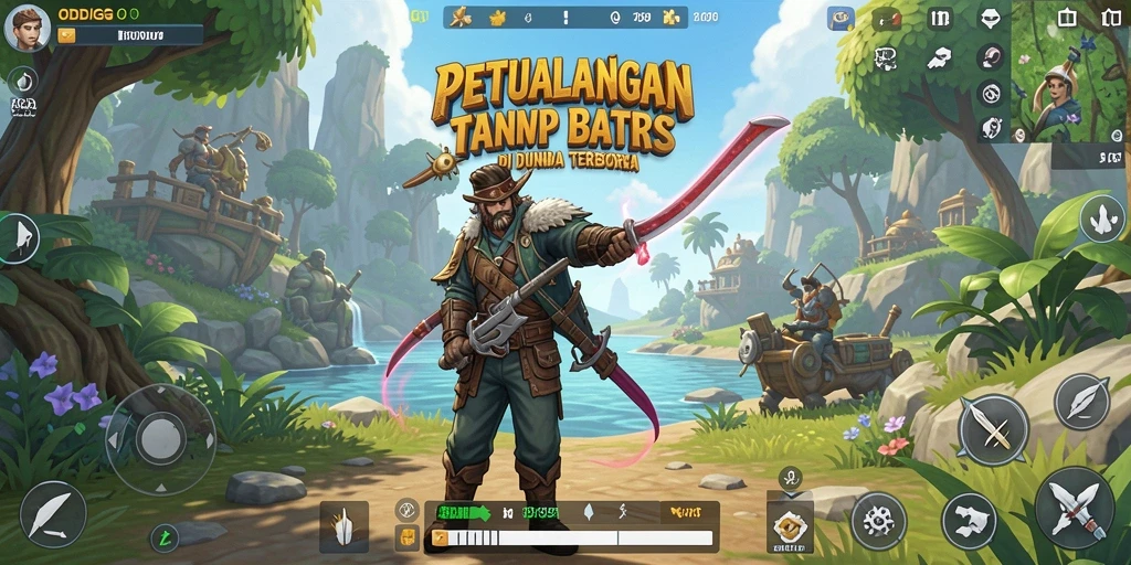 Gameplay ODDIGO menunjukkan petualangan seru di dunia terbuka.