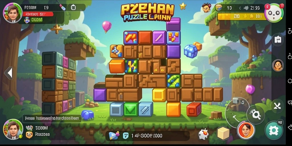 Gameplay Puzzle P200M dengan tantangan menarik dan grafis menawan.